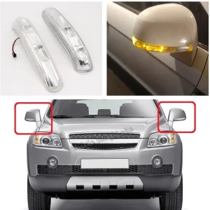 Rear Mirror LED Turn Signal Indicator Light Lamp LHD For Chevrolet Captiva 2006 2007 2008 2009 2010 2011 Car-Stying Without Wire