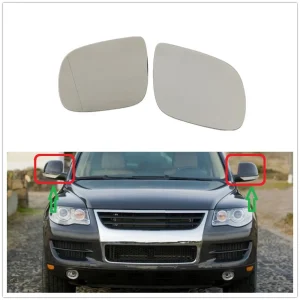 Fits For VW Touareg V6 R50 2007 2008 2009 2010 Car-Styling Door Side Mirror Glass Heated Glass 7L6857521K 7L6857522Q