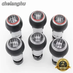 For Audi A1 2011 2012 2013 2014 2015 2016 2017 2018 Car 5 / 6 Speed 12 mm Insert Hole Gear Stick Shift Level Knob Leather Cover