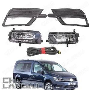 For VW Caddy 2016 2017 2018 2019 Car-Styling Halogen Fog Lamp Light Grille Cover /Wire Harness Assembly