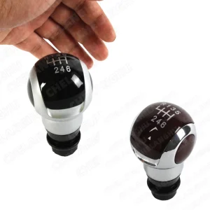 6 Speed Gear Shift Knob Fit For Peugeot 206 306 207 208 307 308 2008 3008 5008 Citroen C3 C4 DS4 Black Or Brown 2 options